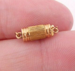 18ct Gold Victorian Barrel Clasp For Necklace Or Bracelet,  18k 750