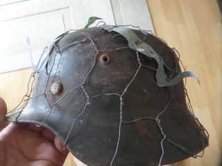 ww2 German DD Luftwaffe camo helmet 2