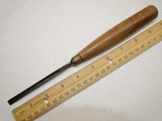 Old Wood Carving Tools 9/32 " S.  J.  Addis W&p No.  8 Straight Wood Carving Gouge