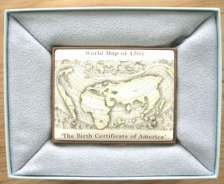 Halcyon Days Enamel Box: 1507 World Map: Very Rare Limited Edition.  67/100
