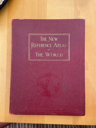 Antique 1935 Referance Atlas Of The World Cs Hammond And Company