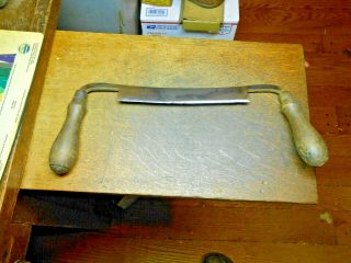 Vintage 8 " P.  S.  &w.  Co.  Draw Knife,  Wood Handles,  Carpentry,  Woodworking