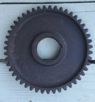 Vintage Gear Cog Wheel Sprocket Cast Iron Metal Industrial Steampunk 8 " Antique