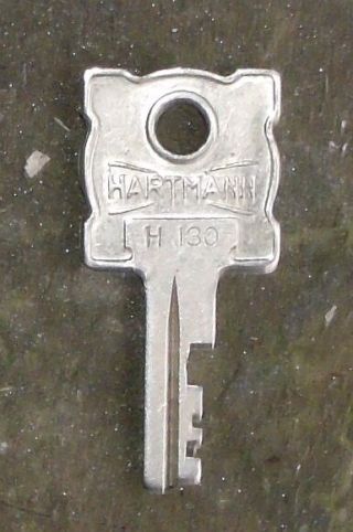 Antique Excelsior Hartmann Key H 130 Trunk? Luggage? H 130 Key