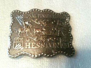 1987 Hesston Nfr National Finals Rodeo Commemorative Adult Belt Buckle