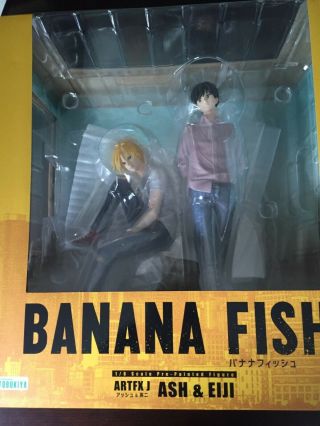 Banana Fish Ash Lynx And Eiji Okumura Artfx J 1/8 Scale Kotobukiya Figure