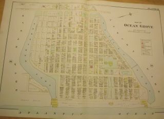 Ocean Grove Nj 1889 Map Wolverton 