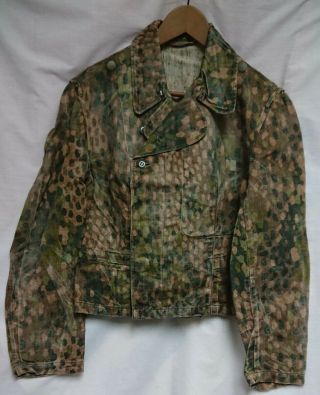 Wwii German Elite Panzer Hbt Camouflage Drill Uniform (jacket & Pants) Ww2