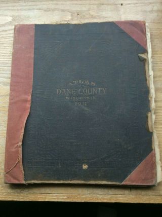 Atlas,  Plat Book Of Dane County Wisconsin 1911