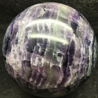 5.  59lb Natural Fluorite Ball Quartz Crystal Healing Sphere Reiki Stone 4004