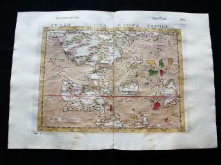 1599 Ptolemy: Map: India Tercera Tabulae: Asia,  East Indies,  Philippines