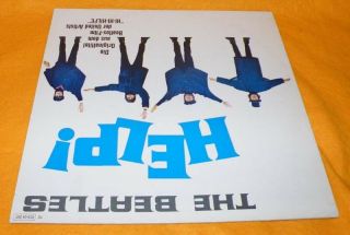 VINTAGE 1977 EMI ELECTROLA THE BEATLES - HELP LP ALBUM VINYL RECORD RARE GERMAN 2