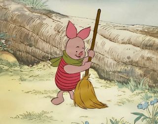 1968 Rare Walt Disney Winnie The Pooh Piglet Production Animation Cel