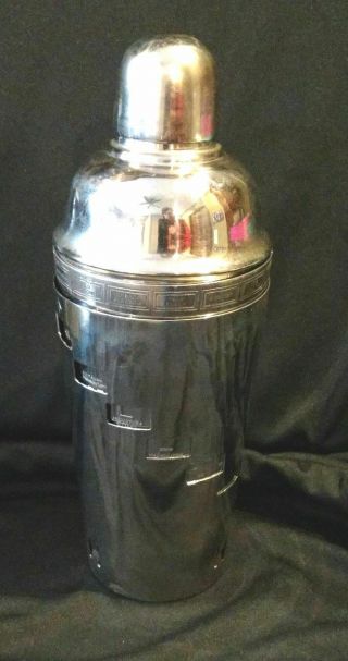 Vintage Art Deco Dial - A - Drink Cocktail Shaker W/ 15 Recipes Napier?