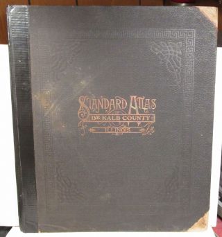 1905 Ogle Atlas Of Dekalb County Illinois With Plat Book,  Photos