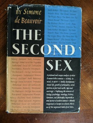 The Second Sex 1st/1st Edition Us Simone De Beauvoir Vintage Hardcover 1953 Hcdj