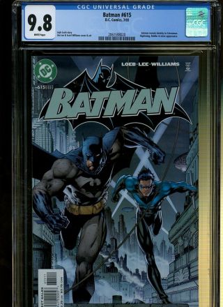 Batman 615 Cgc 9.  8 ^ Dc 2003 ^ Batman Reveals Identity To Catwoman.