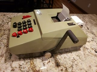 Hermes Precisa Model 109 - 7 Mechanical Calculator - Adding Machine - Very Rare 2
