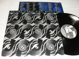 The Rolling Stones " Steel Wheels " 1989 Rock Lp,  Ex,  Vinyl,  Orig Pressing