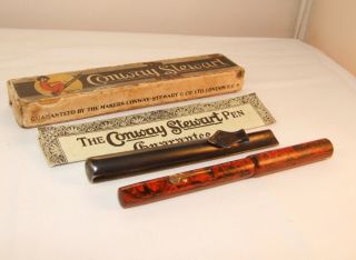 Vintage Conway Stewart The Universal 466m Fountain Pen - Boxed With C/s Pocket