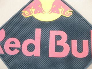 Red Bull Redbull Energy Drink Large Rubber Bar Mat Pad spill collectors rare 3