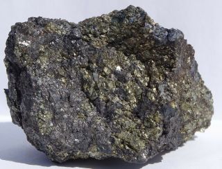 Classic Enargite W/ Pyrite - - - Leonard Mine,  Butte,  Montana - - Massive Ore Specimen