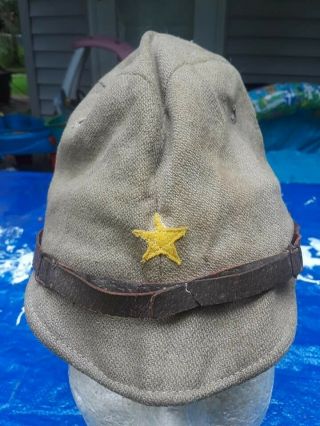 Ww2 Imperial Japanese Army Nco Cap Nicely Marked