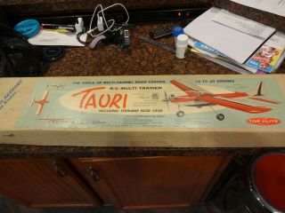 Vintage Top Flight Tauri R/c Plane Kit.  With Alerons.  15 -.  29 Engines