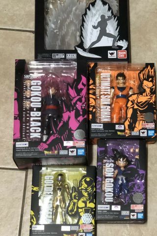 Sdcc 2019 Sh Figuarts Dragonball Z Event Exclusive & Nycc 2018 Exclusive Aura