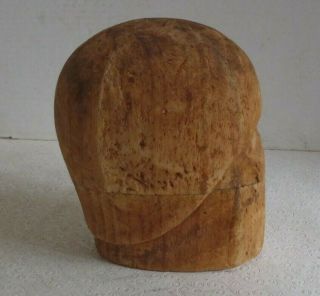 Vintage Wooden Millinery Hat Mold 2