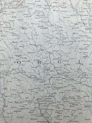 Antique Civil War Map No.  143 Topographic Map Of GA SC NC 2