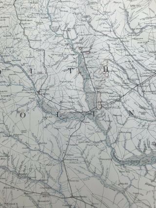 Antique Civil War Map No.  143 Topographic Map Of GA SC NC 3