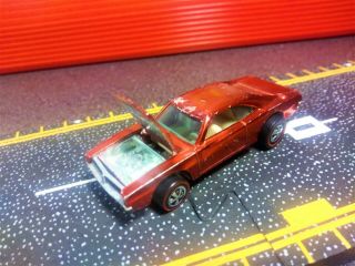 HOT WHEELS 1968 REDLINES CUSTOM DODGE CHARGER - MADE IN THE USA 3