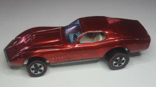 Hot Wheels Custom Corvette HK red/ white int 1968 redline 2