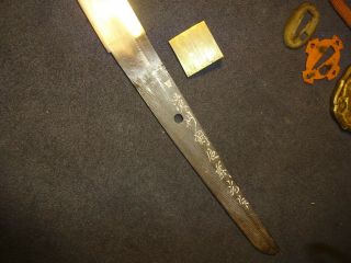 Japanese WWll Army officer ' s sword in mounting,  hand forged 