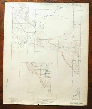 1910 Jensen Utah Colorado Rare Antique Usgs Topo Map Vernal Dinosaur Nm