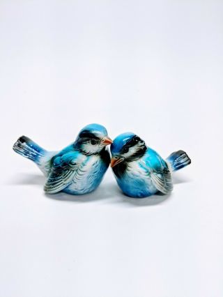 Vintage Goebel Blue Birds Figurines - Set Of 2 - Cv74,  Cv73 - West Germany