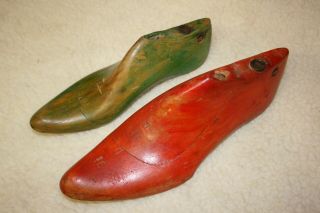 2 Vintage Wood Shoe Last/stay/stretcher/cobbler Form