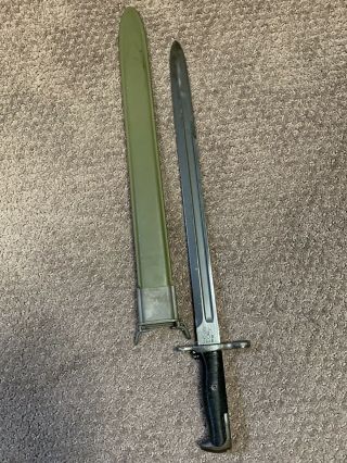 Rare Wwii Us Army M1 Garand Oneida Limited Ol 16 " Bayonet Dated 1942
