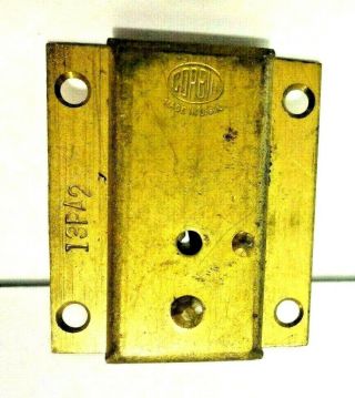 Vintage Corbin Cabinet Cylinder Lock No Key Brass 13pa2