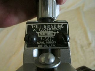Vintage Sears Craftsman Grinding Attachment 9 - 6677 1/8 " To 5/8 " Bit