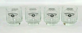 Set Of 4 Jack Daniels Tennessee Sipper Glasses Squire Precept Sayings 3 1/8 "