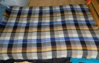 Vintage 100 Pure Virgin Wool Throw Blanket By Millars Made In Irleand
