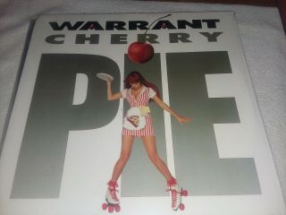 Warrant " Cherry Pie " 1990 Lp Columbia 1p 8056 Nm Metal Glam