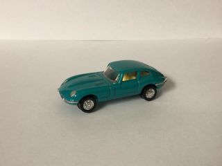 Vintage Playart Jaguar E Type 2,  2 Blue - Green