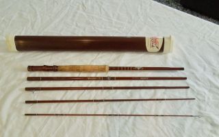 Vintage Fenwick Voyageur Ff858 - 5 5 Piece 8 1/2 " Fly Rod Pack Rod Fly Line No.  8