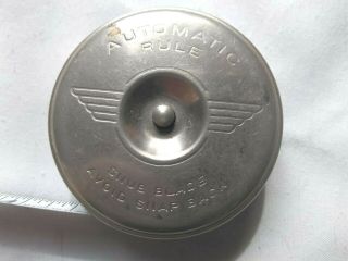 Vintage Stanley Automatic Tape Measure No.  H1260 Snub Blade Puch Button 72 " Usa