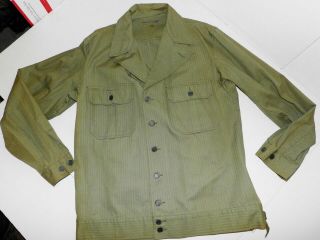 Ww2 Us Army Gi M - 1941 1st Pattern Hbt Field Jacket 42l Size Ultra - Crisp