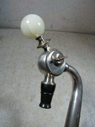 Antique 1930 ' s 40 ' s Soda Fountain Ice Cream Jerk Goose Neck Spigot Tap Faucet 2