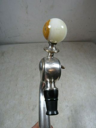 Antique 1930 ' s 40 ' s Soda Fountain Ice Cream Jerk Goose Neck Spigot Tap Faucet 3
